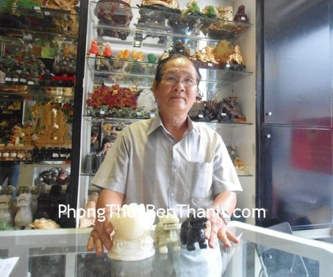 Chú Tuấn - khách hàng mua Tỳ hưu Bắc Kinh xanh BKX-S và Thiềm thừ Cẩm thạch CTT-M