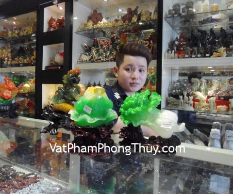 Chị Kim Cương - khách hàng mua Tỳ hưu xanh như ý nhỏ H146G