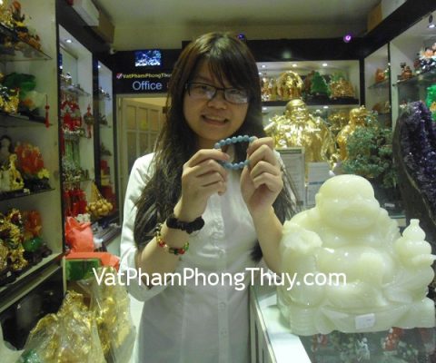 Chị Thư - khách hàng mua vòng tay Ngọc Lam S880-5760