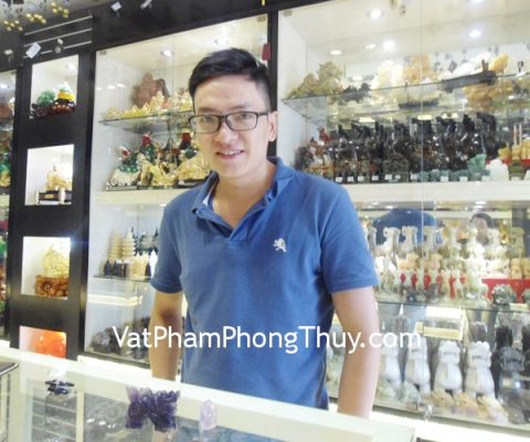 Anh Phong - khách hàng mua Rồng dạ quang tím HM174 và Trụ thạch anh tím HM057-245