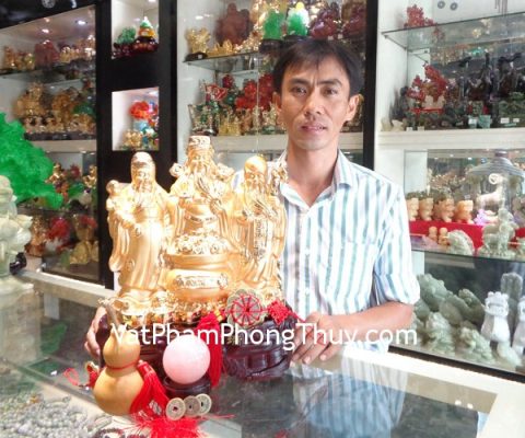 Anh Được - khách hàng mua Tam đa vàng H232G, Hồ lô tự nhiên CC2018, Quả cầu thạch anh hồng HM154-S4-953, Quả cầu thạch anh hồng HM154-S4-969, Xâu tiền thắt hoa mai 10 xu CC1129, Tiền xu Càn long CC2008