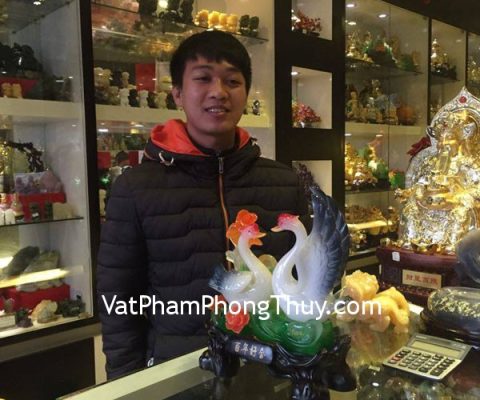 Anh Vũ - khách hàng mua tượng thiên nga trắng H490G