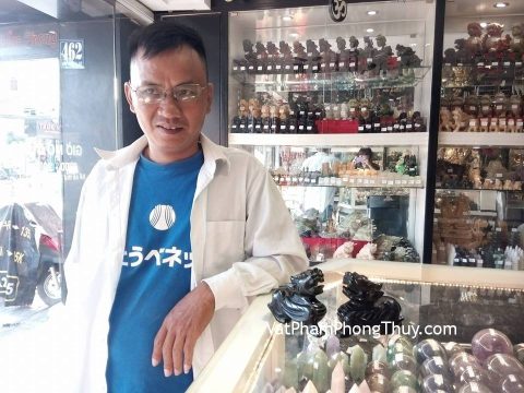 Anh Việt - khách hàng mua cặp Tỳ Hưu đá Hắc Ngà M018