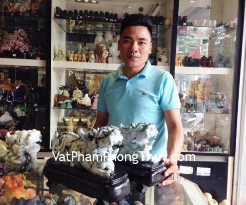 Anh Thế - khách hàng mua tỳ hưu Phỉ thúy ND113-1, thiềm thừ cẩm thạch Tây Tạng khủng, tỳ hưu vân xanh A072