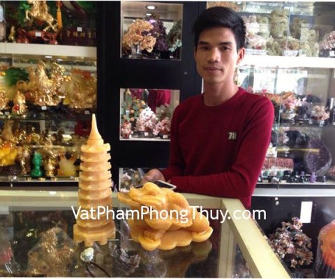 Anh Giáp - khách hàng mua tháp văn xương GM056 và Thiềm thừ hoàng long trung, tỳ hưu ngọc phỉ thúy S6329