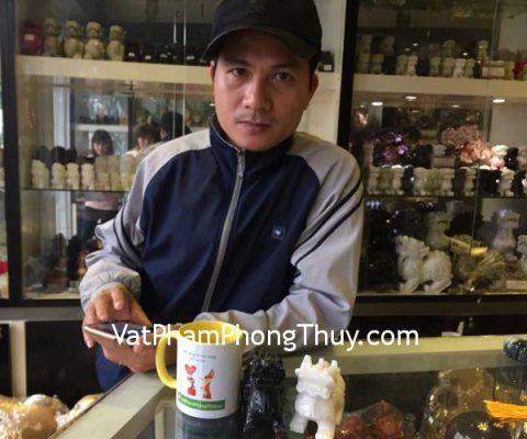 Anh Cường - khách hàng mua tỳ hưu Bắc Kinh đen chuẩn và tỳ hưu Bắc kinh trắng chuẩn