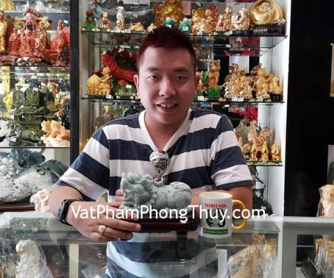 Anh Trường - khách hàng mua tỳ hưu ngọc phỉ thúy ND116-1