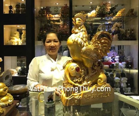 Chị Oanh - khách hàng mua Gà vàng cát tường vượng tài G036A