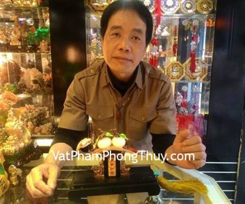 Chú Minh-khách hàng mua gậy như ý hợp kim quả đào bạch ngọc G132A
