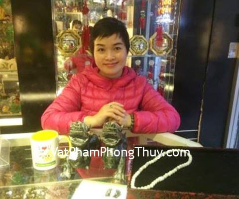 Chị Hà- khách hàng mua tỳ hưu Độc Ngọc Hồ Nam THDN-L và vòng đeo cổ Phỉ Thúy lớn S6146
