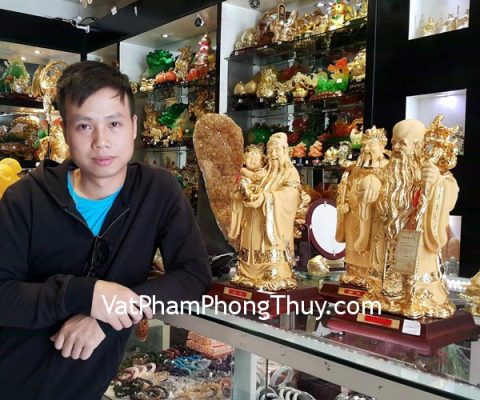 Anh Hải - khách hàng mua bộ tam đa mạ vàng sa kim lớn K171M