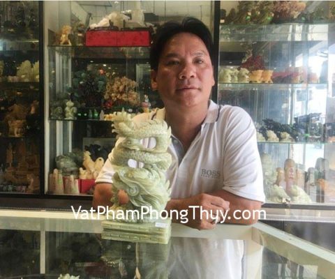 Anh Thịnh - Khách hàng mua Rồng cẩm thạch đứng lớn N074