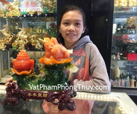 Chị Thuận - Khách hàng mua Thiềm thừ đỏ cam tụ tài K129M