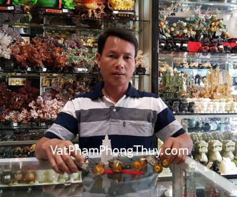 Anh Tưởng - khách hàng mua chuông gió đồng 3 tầng CG1218 và tháp văn xương thạch anh trắng GM134