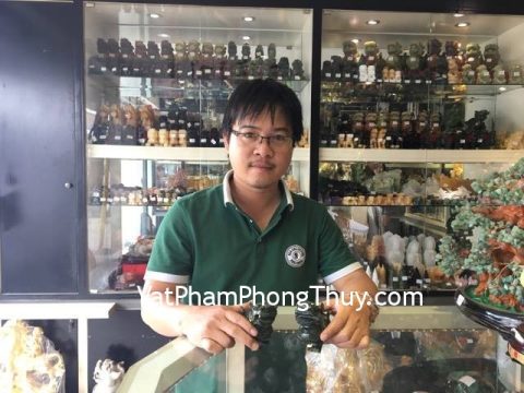 Anh Tuấn Anh - khách hàng mua tỳ hưu đá lam ngọc GM016