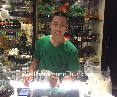 Anh Thành- khách hàng mua chuỗi thạch anh tóc vàng S6367-S3-2085 và tỳ hưu thahcj anh vàng vảy rồng S764