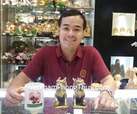 Anh Thành- khách hàng mua kỳ lân đồng D220, mặt tam hợp tỵ- dậu- sửu hắc ngà S2024