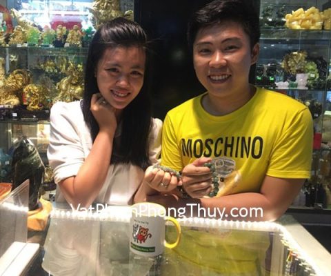 Anh Trường - Khách hàng mua Chuỗi phỉ thúy đậm A 14 li S6396 và chuỗi phỉ thúy đậm A 10 li S6397