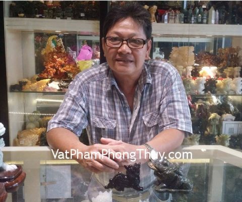 Chú Lực - khách hàng mua Tỳ hưu thạch anh đen GM009, Thiềm thừ Lam ngọc GM025
