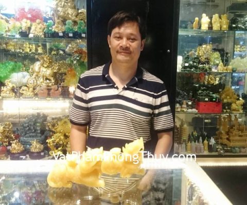 Anh Quá - Khách hàng mua Tỳ hưu hoàng long cõng gậy GM012