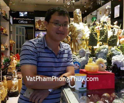 Anh Nam - khách hàng mua rồng cẩm thạch N076-1, bồn tụ bảo GM073 và sen hồng H081