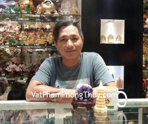 Anh Hùng - khách hàng mua bông thạch anh tím TAT-01-3142 và tháp văn xương hoàng long GM060