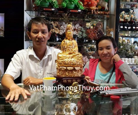 Anh Việt - khách hàng mua tượng quan âm mạ vàng H254G, chuông gió 5 ống CG1257, thiềm thừ đồng trung D213 và tiền xu may mắn phong thủy CC2024, CC1139