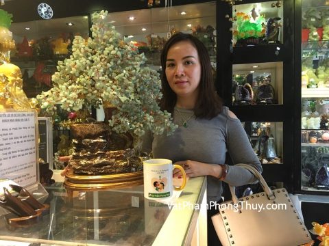 Chị Nguyên - khách hàng mua cây tài lộc phong thủy luân đông linh lớn KC067