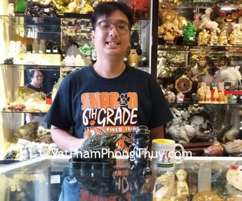 Anh Tân - khách hàng mua tỳ hưu độc ngọc THDN-L và thiềm thừ lam ngọc GM023