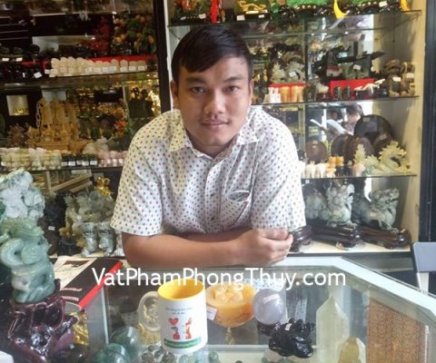 Anh Duy-khách hàng mua quả cầu đá dạ quang GM144-S3-1369, đĩa thất tinh trắng trung HM138, bồn nguyên bảo GM073 và cóc hắc ngà HM166