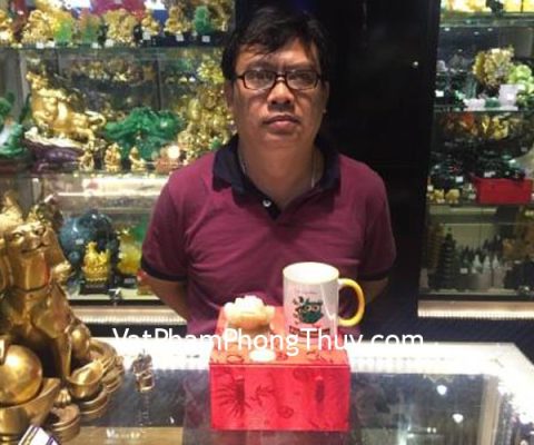Chú Thịnh - Khách hàng mua Thiềm thừ cẩm thạch tây tạng CTT-S