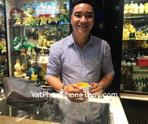Anh Thành - Khách hàng mua Chuỗi thạch anh ưu linh xanh S2060-3944 và Tỳ hưu vẩy rồng thạch anh trắng S406