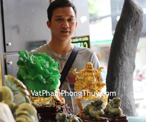 Anh Phước - Khách hàng mua Tỳ Hưu phỉ thúy DL113, bắp cải tài lộc K180M và Phật Di Lạc G148A