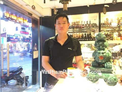 Anh Trung - khách hàng mua tỳ hưu xanh vân ngọc K089M