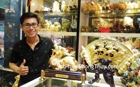 Anh Phát - khách hàng mua Tỳ hưu chiêu tài vàng E028, Ngựa đại triển hồng đồ Y293