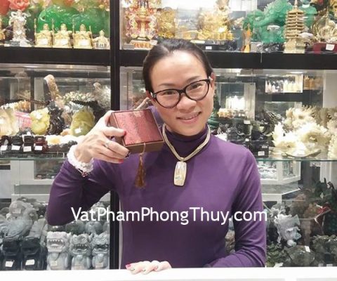 Chị Thủy-khách hàng mua chuỗi mắt mèo Phúc Lộc Thọ 16 li S6428 và mặt tỳ hưu mắt mèo vảy rồng S931