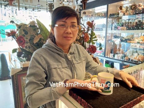 Chị Huyền - khách hàng mua mặt tỳ hưu ngọc phỉ thúy tại S954