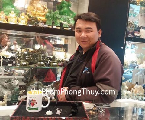 Anh Lâm - khách hàng mua tượng tỳ hưu Gm009, Phật bản mệnh phỉ thúy S6508 và móc khóa tỳ hưu S6018