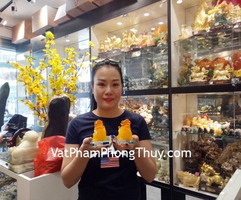 Chị Thanh - khách hàng mua cặp tỳ hưu chiêu tài C054A