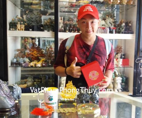 Anh Tùng - khách hàng mua Tỳ hưu Bắc Kinh đen BKD-M, Thuyền buồm vàng C190A, Tiền hoa mai liền CC1139, Xâu tiền hoa mai 8xu CC1130
