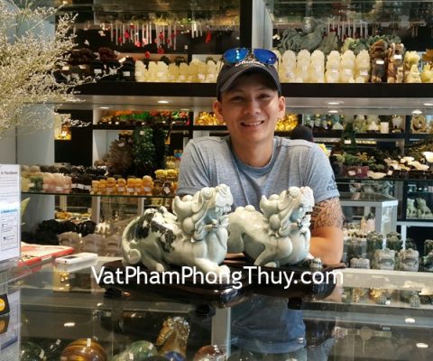 Anh Tuấn - khách hàng mua cặp tỳ hưu phỉ thúy NS176