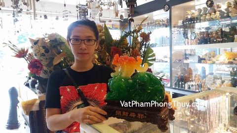 Chị Duyên - khách hàng mua Tỳ Hưu xanh C044A