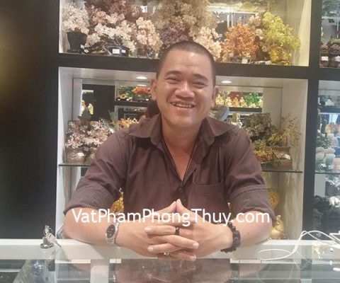Anh Hy - khách hàng mua chuỗi tỳ hưu hắc ngà S6414, nhẫn mã não đen S6468 và Phật Phổ Hiền Bồ Tát đá hắc ngà S6340-4