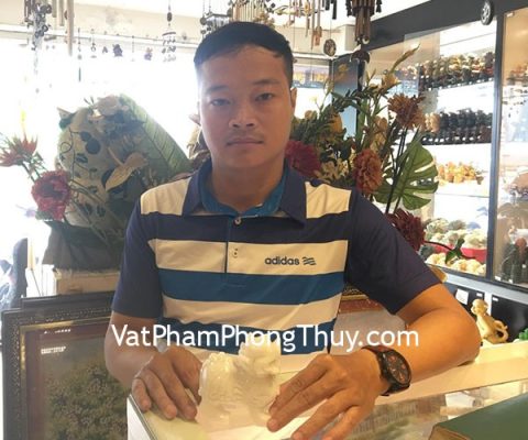 Anh Hùng - khách hàng mua Tỳ Hưu Bắc Kinh trắng chuẩn BKT-S