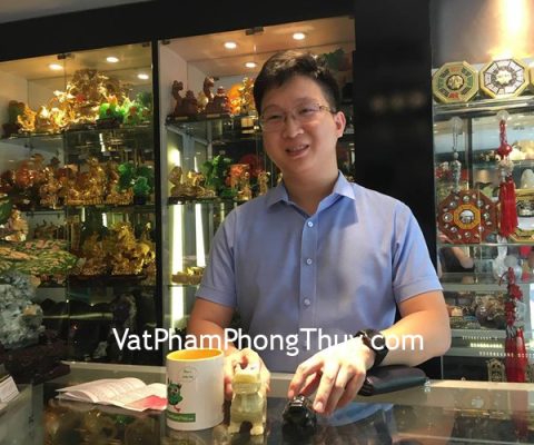 Anh Ba - Khách hàng mua Tỳ Hưu Bắc Kinh Xanh BKX-S, Rùa đầu rồng hắc ngà nhỏ HM079