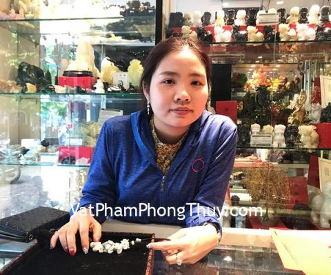 Chị Yến - Khách hàng mua Ngọc bội chùm hồ lô Phỉ Thúy A+ S6424
