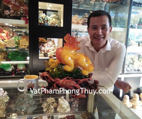 Anh Mừng - khách hàng mua tượng tỳ hưu bên mẫu đơn G166A