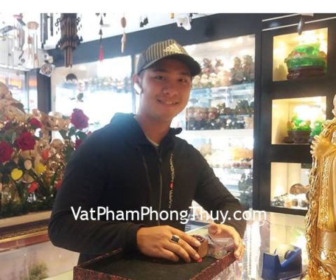 Anh Quý - khách hàng mua mặt phật A Di Đà S1131-11 và chuỗi thạch anh tím S6360-S5-882