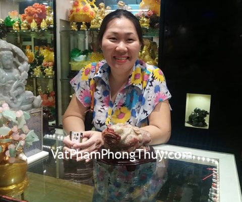 Chị Ánh - Khách hàng mua Thiềm thừ  ngọc Hoàng long tam thể TT-HL