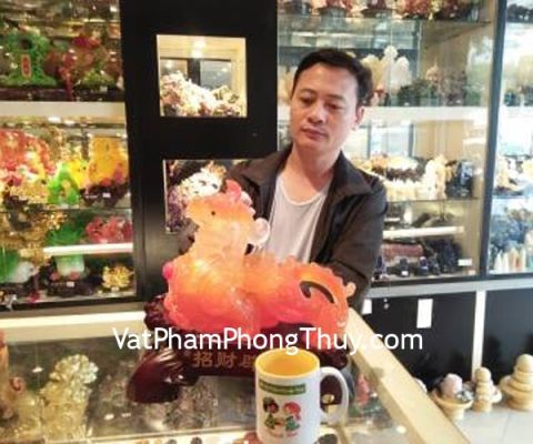 Anh Huyên - khách hàng mua tỳ hưu cam C041A